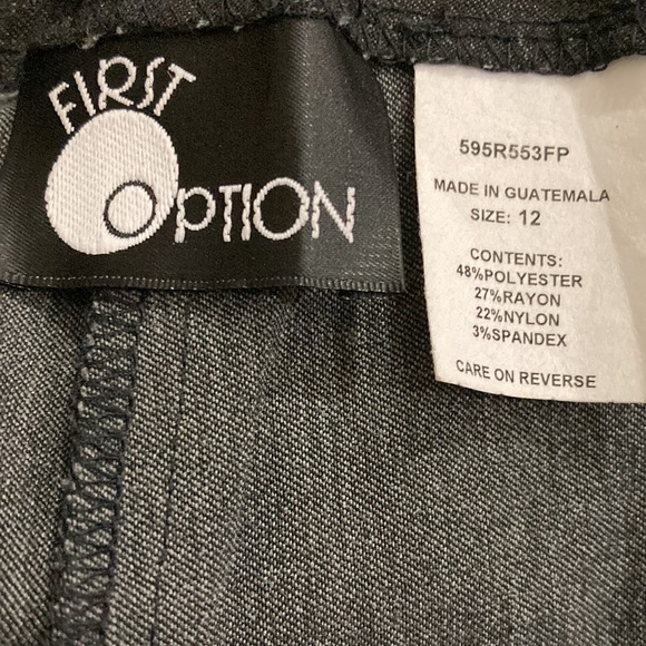 First Option Capri black pants size 12 new with tags - Picture 9 of 9